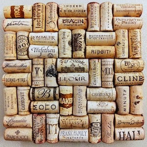 Upcycled Wine Cork Trivets, Coasters, Wreaths & Letters in Store or Made to Order
