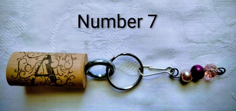 Upcycled Wine Cork Keychains With Beads or Genuine Stones – Mostly ...