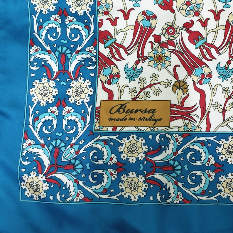 100 Silk Scarf Turkish Bursa Silk Unique Quality Silk Etsy
