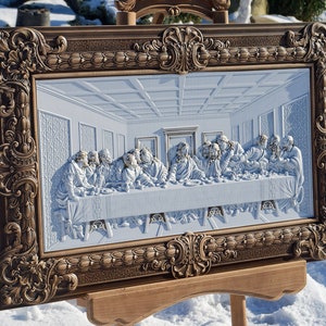 Last supper catholic wood carving, wall decoration, last supper wall art christian artwork, Jesus art Wood Carving