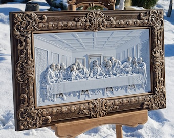 Letztes Abendmahl katholische Holzschnitzerei, Wanddekoration, letztes Abendmahl Wandkunst christliches Kunstwerk, Jesus Kunst Holzschnitzerei