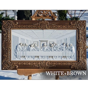 Last supper catholic wood carving, wall decoration, last supper wall art christian artwork, Jesus art Wood Carving Ready to ship