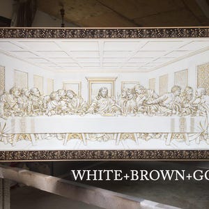 Carved last supper made of natural wood in light colors, wood wall art, lords supper, catholic wall art, wall decor
