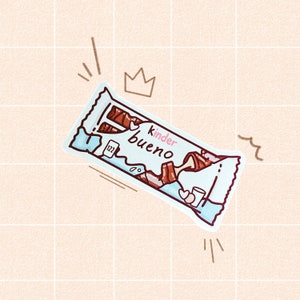 Kinder Bueno Esthetische Vinyl Sticker