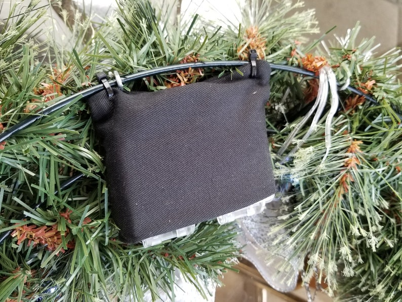 Christmas Wreath With Remote Control Lights Holiday Wreath Etsy