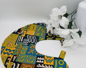 Traveling Pillow| Removable Travel Neck Pillow Case| African Print Travel Neck Pillow |Travel Pillow Case