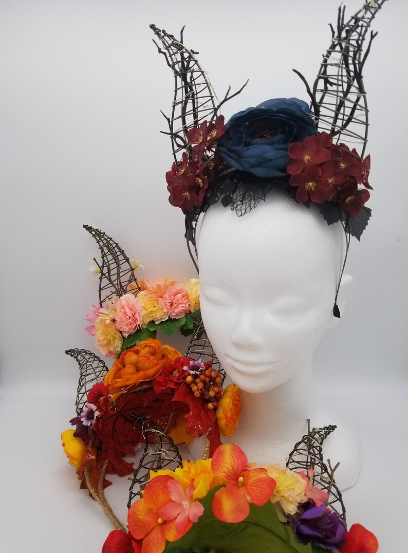 Spring Horns Disney Inspired Headband Light Up Maleficent Etsy