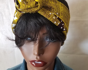 Wire headbands for women|African Headband| Top knot headband| wire twist headband| wired headband scarf| Head wrap| Hair tie gifts for her