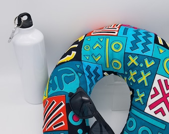 Traveling Pillow| Neck Pillow For Travel| African Print Travel Pillows| Travel Neck Pillow Case