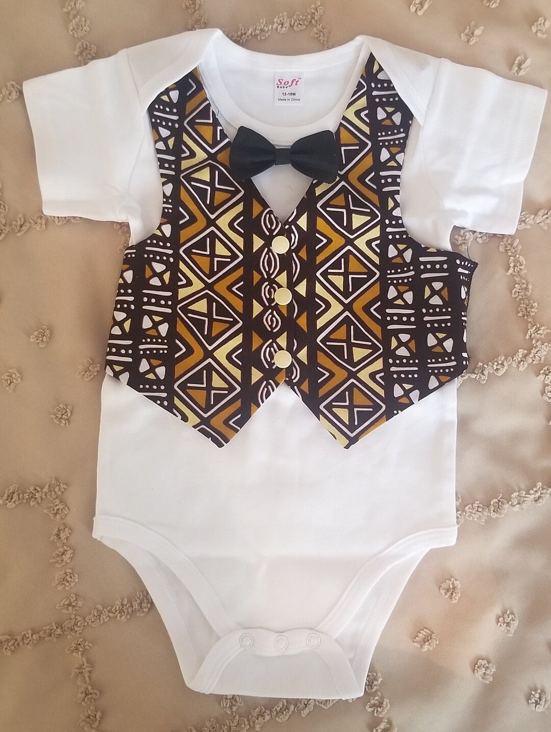 African Print Outfit Kente Print Vest Baby Vest Outfit Baby Easter