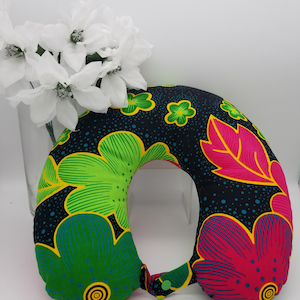 Traveling Pillow| African Print Pillow Travel Pillow Deluxe Removable Travel Neck Pillow Case