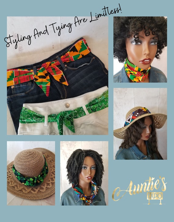 Wire Headband| African Print Headband| Kente Headband| XL