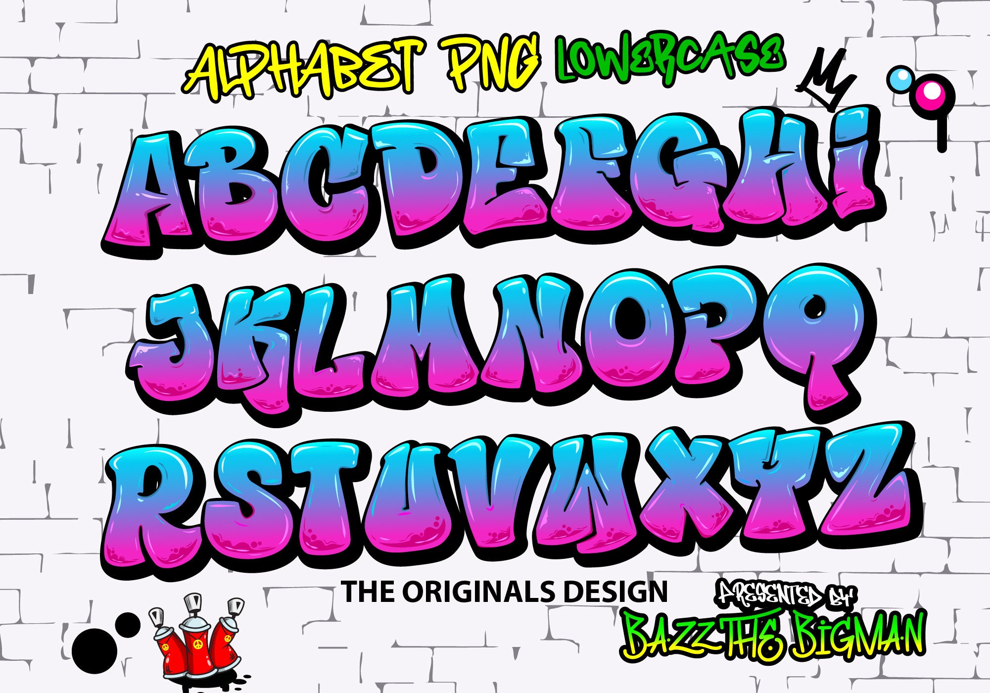 Sideways Blue Pink Color Alphabet Letters & Numbers PNG File ...