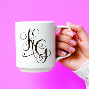 Monogram Sweet Alphabet SVG|PNG, Monogram Alphabet A-Z, Digital ...
