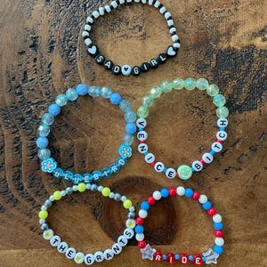 Lana Del Rey | CUSTOM MADE Friendship Concert Bracelets | video games | cinnamon girl | say yes to heaven | summertime sadness | cherry image 2