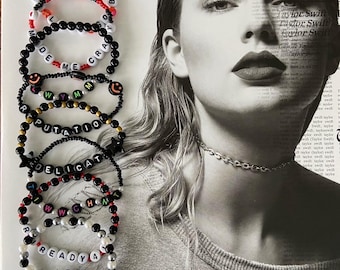 Taylor Swift | CUSTOM MADE Reputation eras tour Friendship Bracelets | I Did Something Bad | Look What You Made Me Do | …Ready For It?