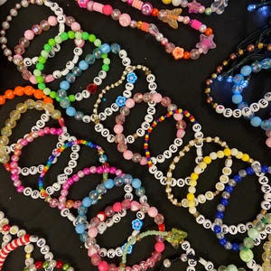 CUSTOM MADE Concert Friendship Bracelets | Any Festival, Gig, Singer, Band, Artist | Lyrics or Song Names