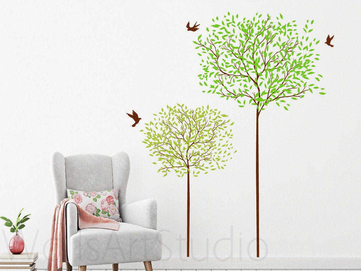 Tree Wall Decor , Kids Room Wall Decal, Girls Room Wall Decal, Nursery ...