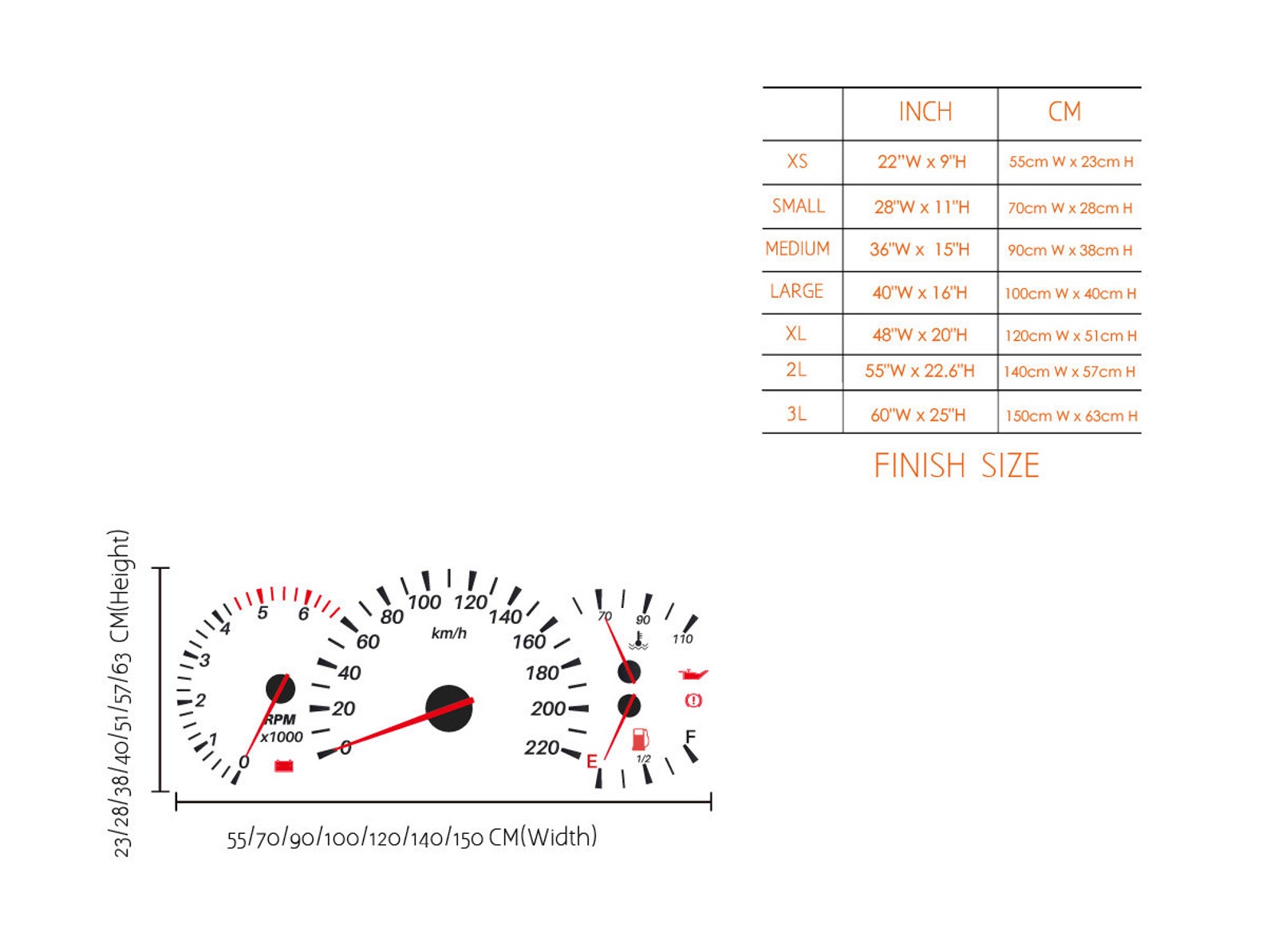 Speedometer Decal Racing Car Speedometer Vinyl Wall Sticker Etsy