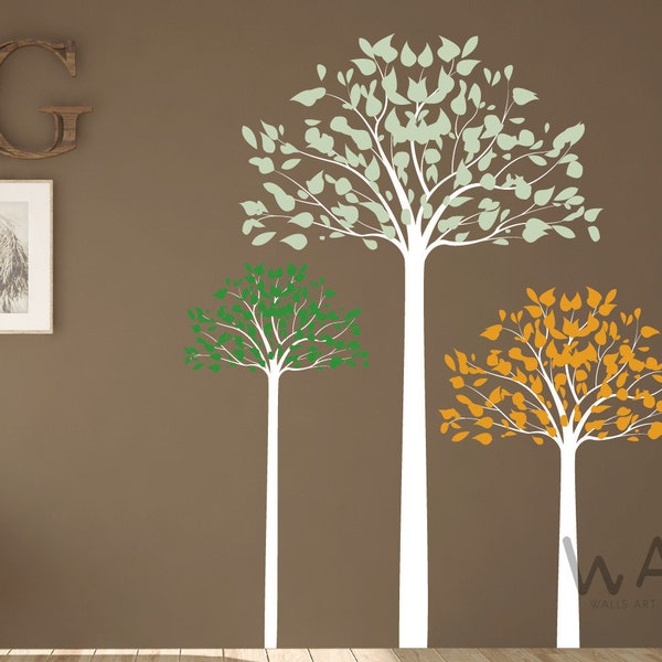 Tree Wall Decor  , Kids Room  Wall Decal, Girls Room Wall Decal, Nursery Tree Wall Vinyl Sticker For Bedroom Wall Decor