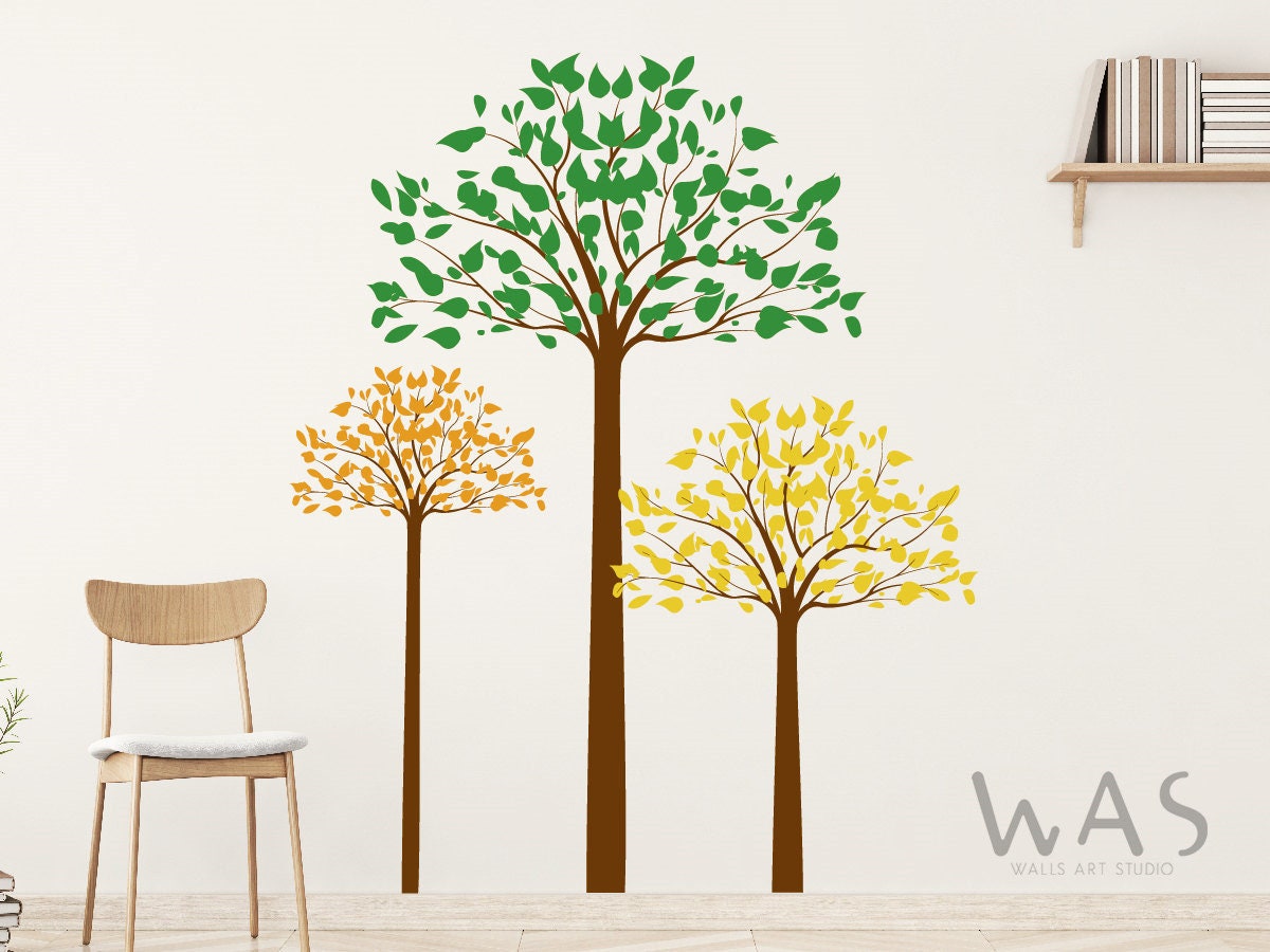 Tree Wall Decor , Kids Room Wall Decal, Girls Room Wall Decal, Nursery ...