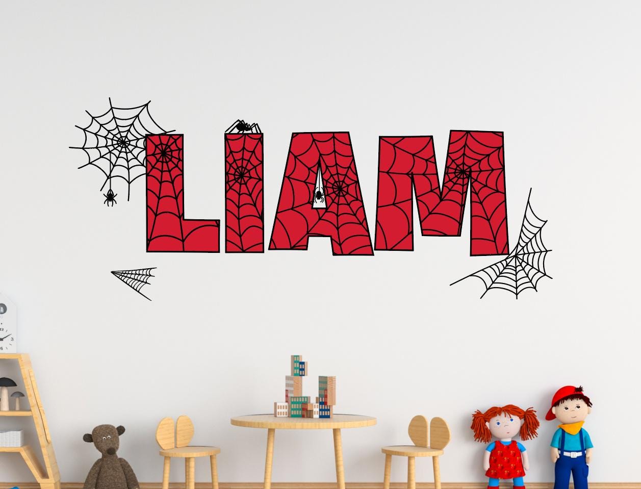 Adesivo da parete 3D Spider Man nero Adesivo da parete 3D Spider Man nero