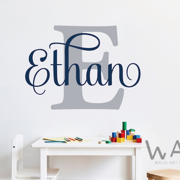 Gold Name Wall Decals Etsy