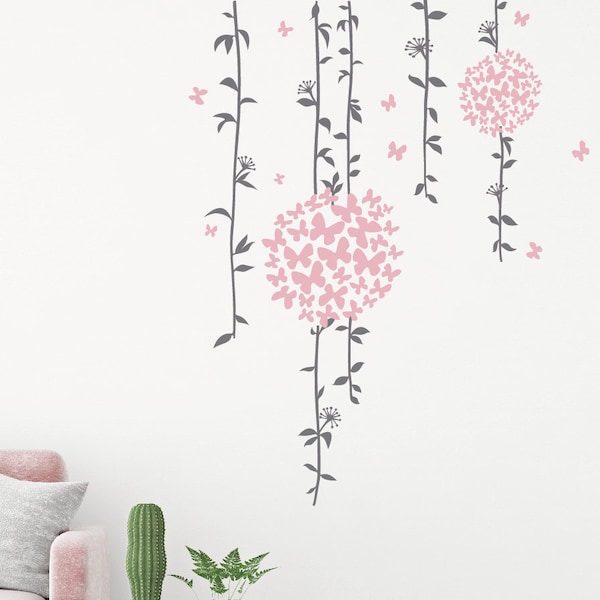 Vine Wall Decals Etsy