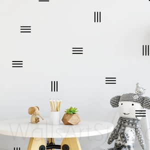 Line Decals  ,Girls Bedroom Wall Decor,  Boy&#39;s Bedroom Wall Decals, 3 Vertical stripe  Design Wall Sticker For Kids Room