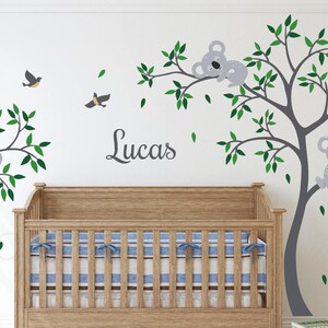 Nursery Koala Branche Sticker , Cute Koala laying on the tree Vinyl Sticker ,Home Decor for Child's Bedroom, Nursery Wall Stickers zdjęcie 4