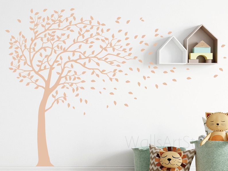 White Tree Wall Decal Large Tree Wall Decal Girls Room Etsy UK