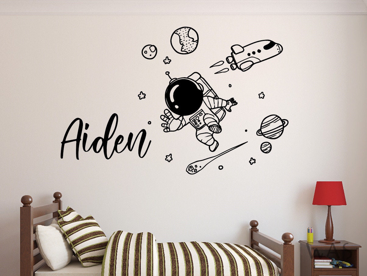 Amazon｜壁装飾 男の子部屋アート 宇宙 星 ロケット 惑星