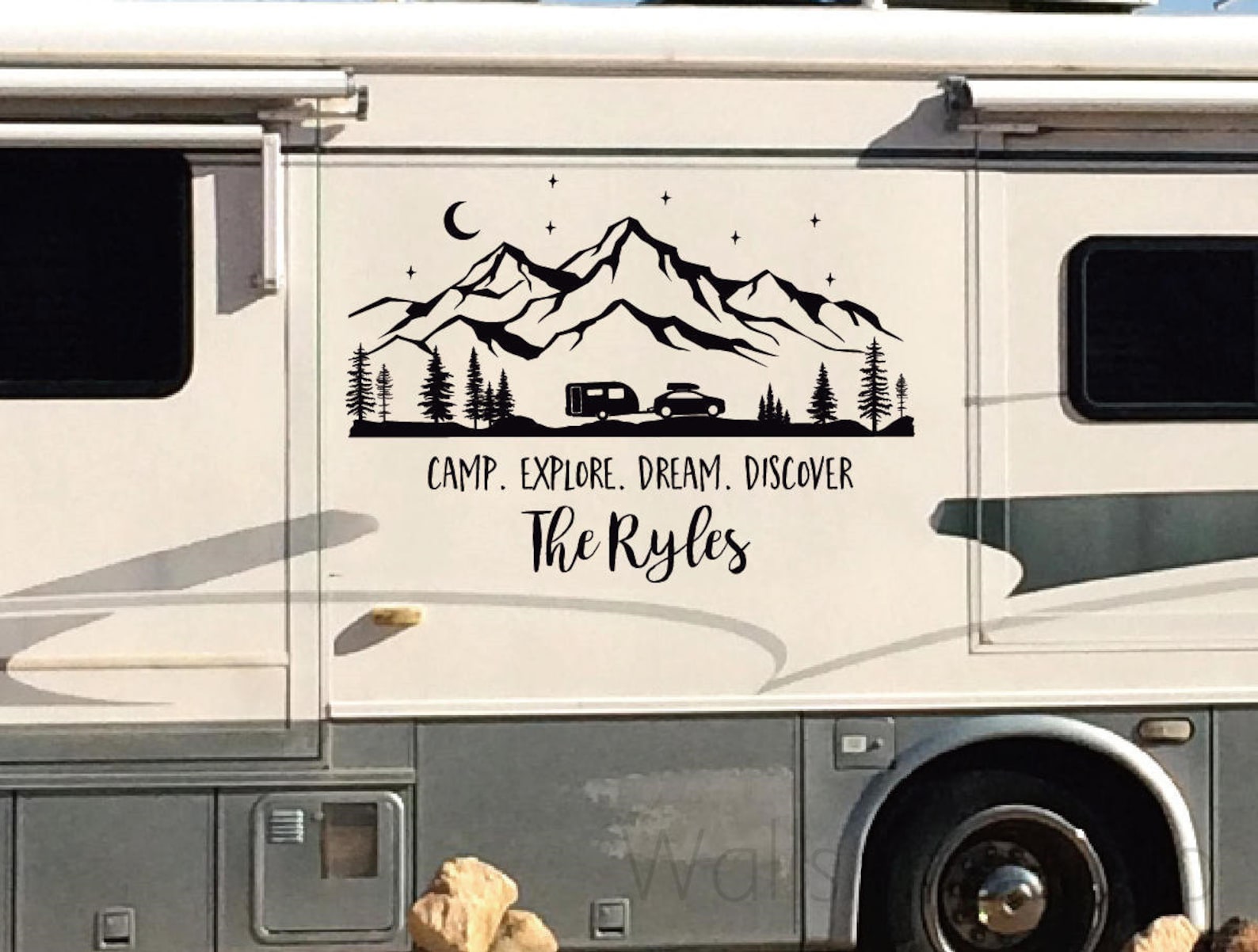 Motorhome Decal Personalized Words With Motorhome Decal Etsy Canada