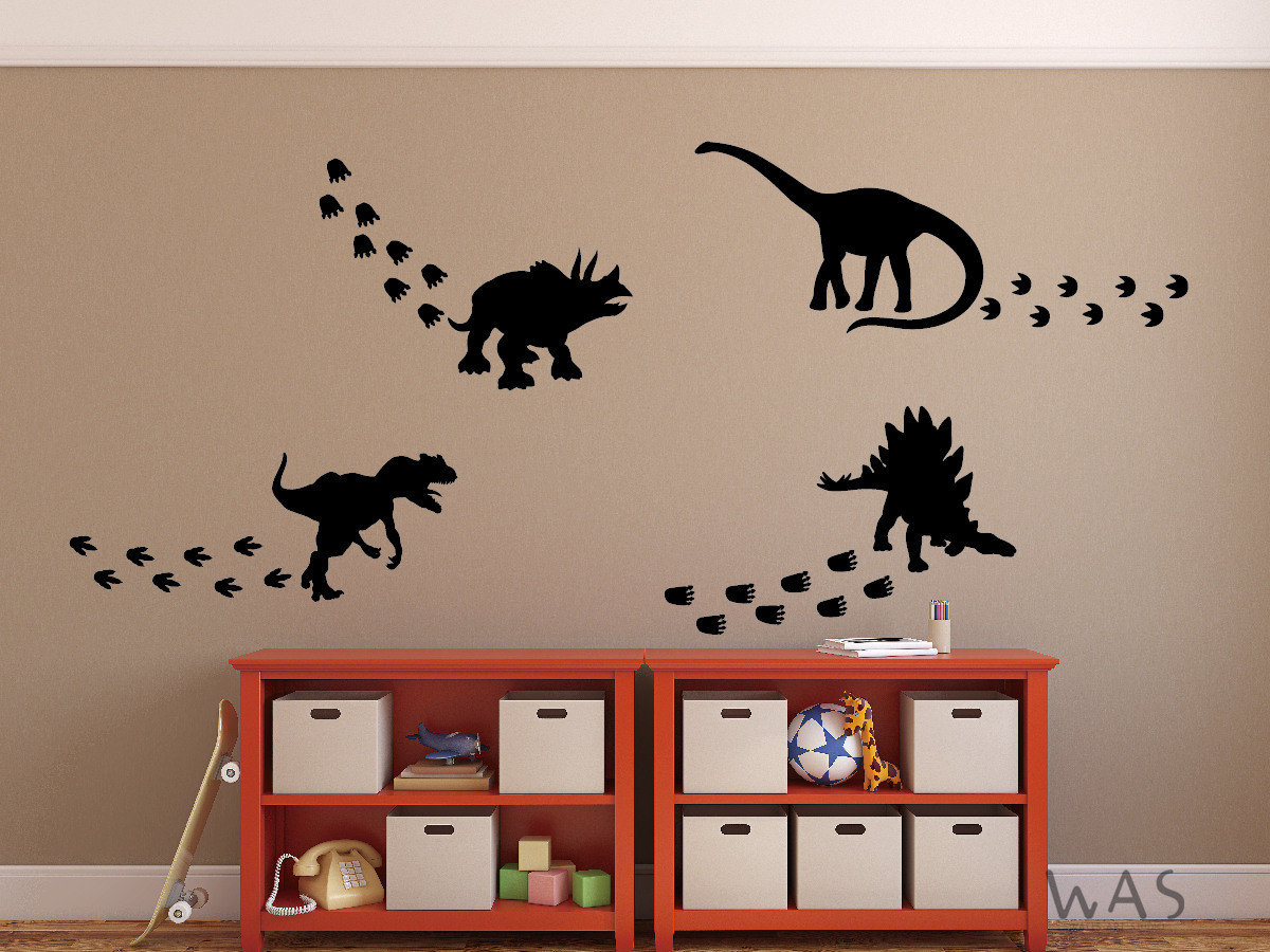 Dinosaurs Footprint Wall Decal Dinosaurs Paws Wall Sticker Etsy