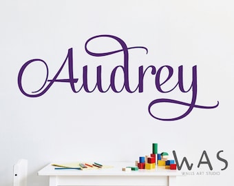 Etiqueta engomada de la pared del nombre personalizado, decoración de la habitación de los niños, calcomanía del nombre del vinilo, calcomanía de la pared de la guardería, etiqueta engomada del nombre personalizado, signo del nombre de los niños, decoración de la guardería
