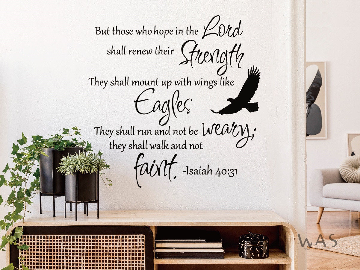 Adesivo Da Parete In Vinile Con Citazione Della Bibbia Cristiana