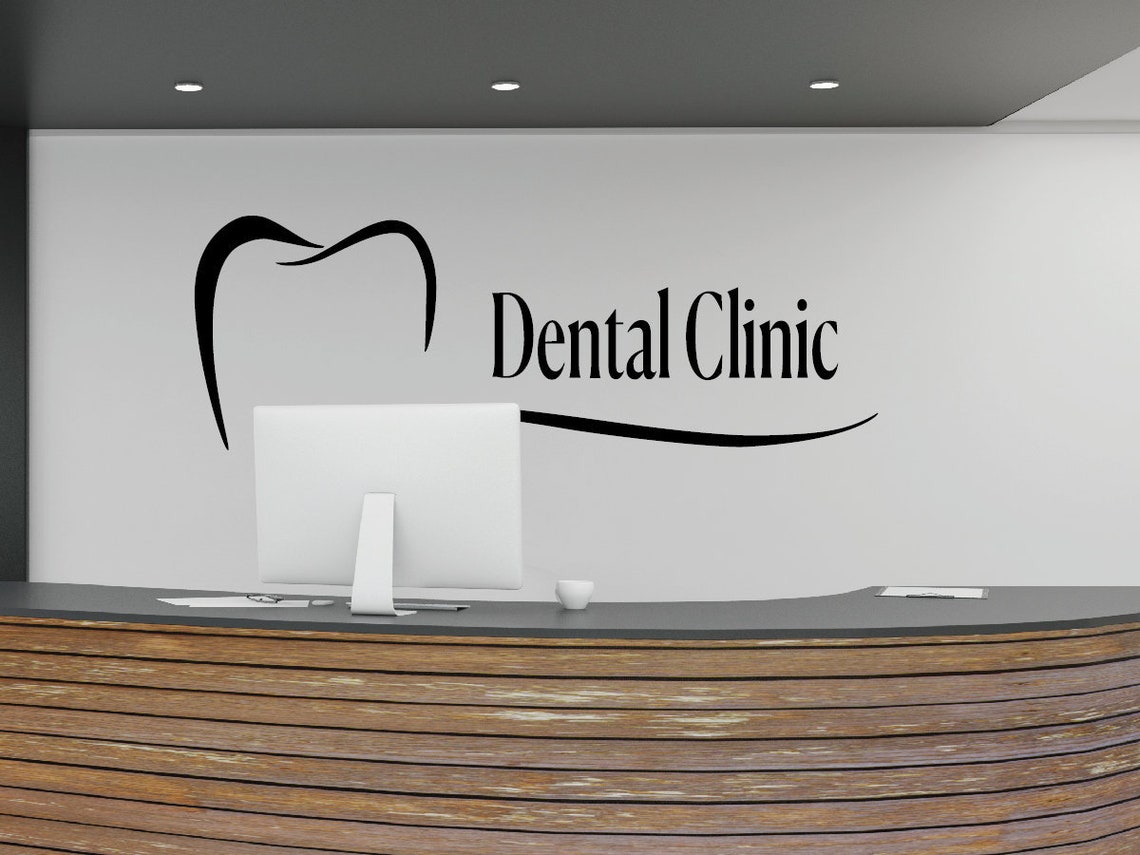 Dental Clinic Wall Art Dental Department Wall Decaldental Etsy