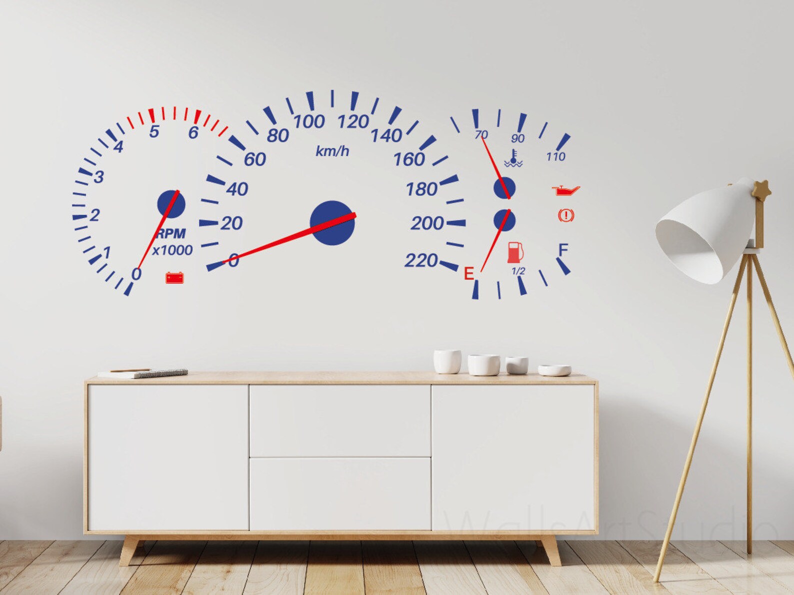 Speedometer Decal, Racing Car Speedometer Vinyl Wall Sticker ,kids Room ...