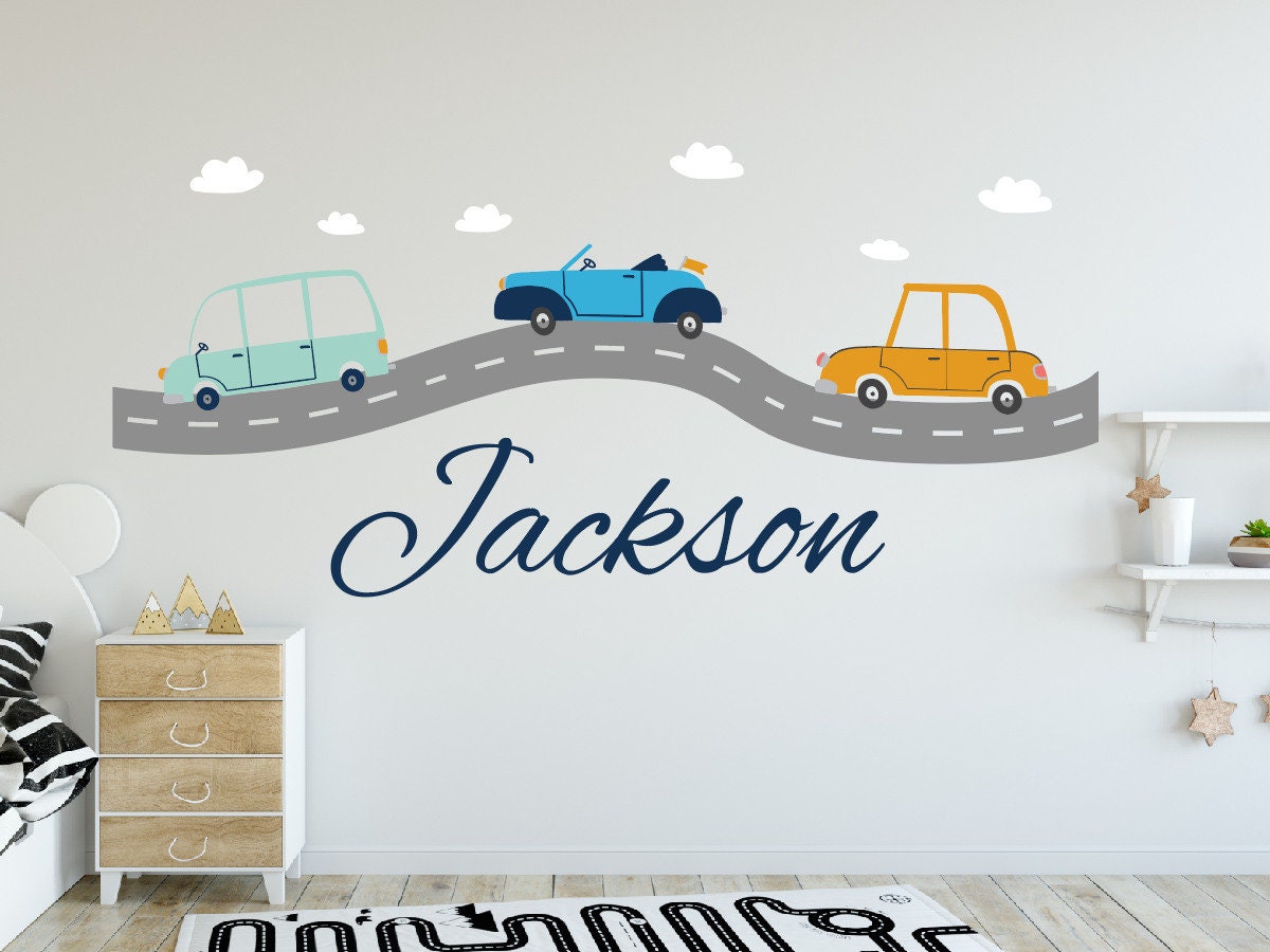 Trucks Wall Decalconstruction Trucks Decals excavator Mixer Etsy