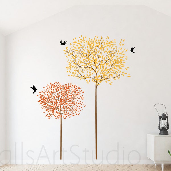 Tree Wall Decor  , Kids Room  Wall Decal, Girls Room Wall Decal, Nursery Tree Wall Vinyl Sticker For Bedroom Wall Decor