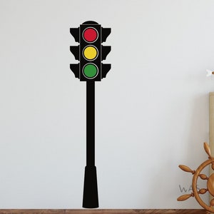 Railroad Traffic Lights Wall Decals, Traffic Light Symbol Sign Wall Decal - Children Kids Nursery Wall Decals