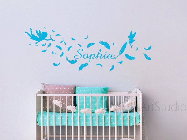 Fairy Wall Decal,fairy With Name Wall Decal , Girl's Room Wall Decor ...