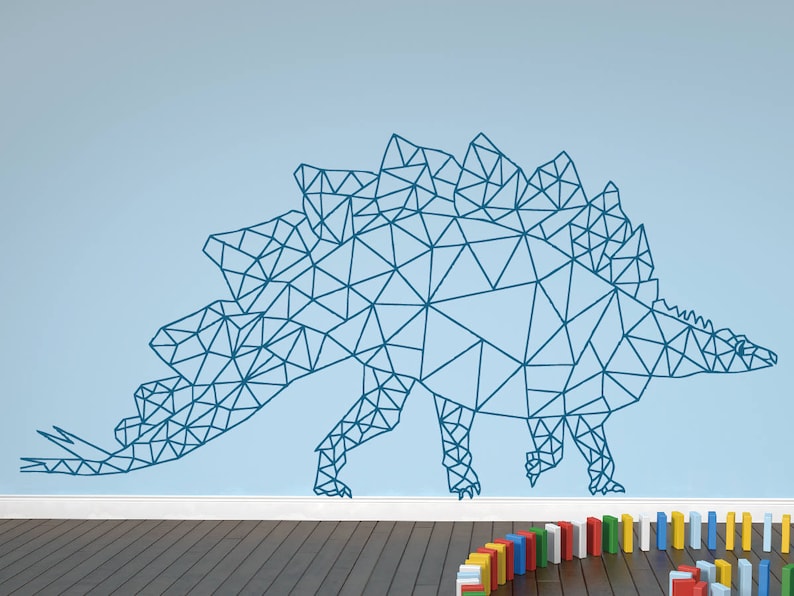 Dinosaur Wall Decals Children Dinosaur Wall Stickers Nursery Etsy