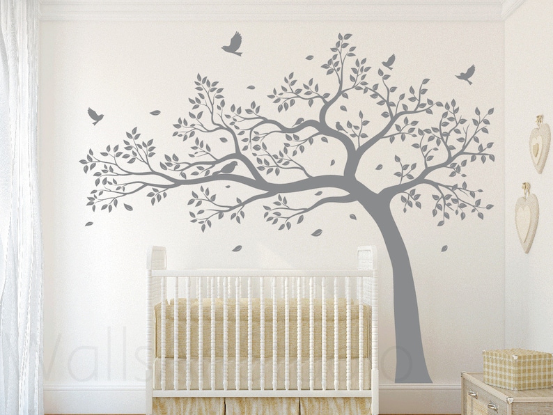 Large Tree Wall Decal , Kids Room Wall Decal, Girls Room Wall Decal ...