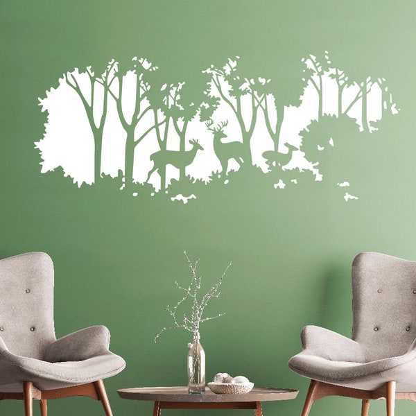 Deer Wall Decal - Etsy