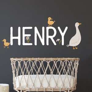 Custom Kids Name With Farm Chicken Hen Farmhouse Chicks Wall Decals Stickers,Farm Chicks  Home Dining Room Kitchen Decor Bedroom Wall Decals