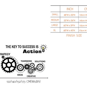 Teamwork Gears Vinyl Wall Decal Office Space Decor Interior Stickers ...