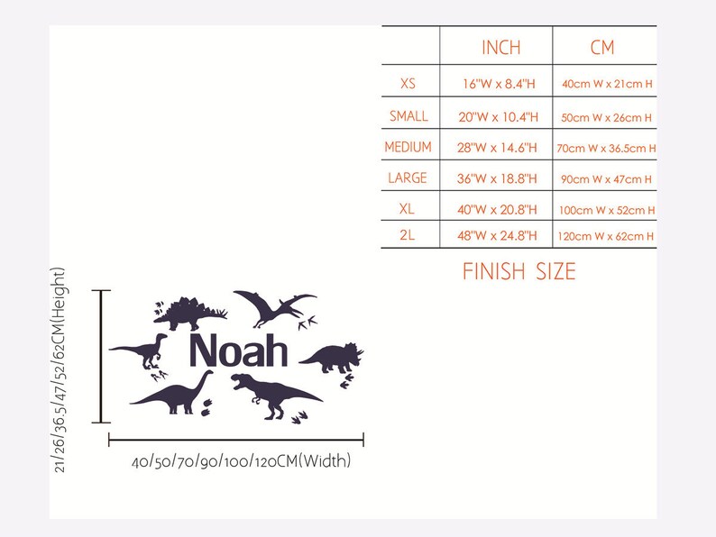 Dinosaur Name Wall Decals Dinosaur Stickers Nursery Etsy