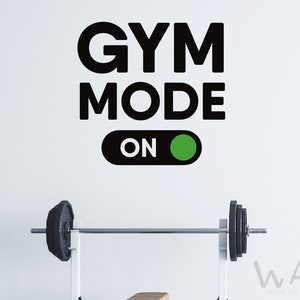 Fitness Gym Decals, Exercise Stickers, Home Gym Wall Art, Gym Wall Art, Wall Decals, Wall Decor, Gym Art Wall Sticker