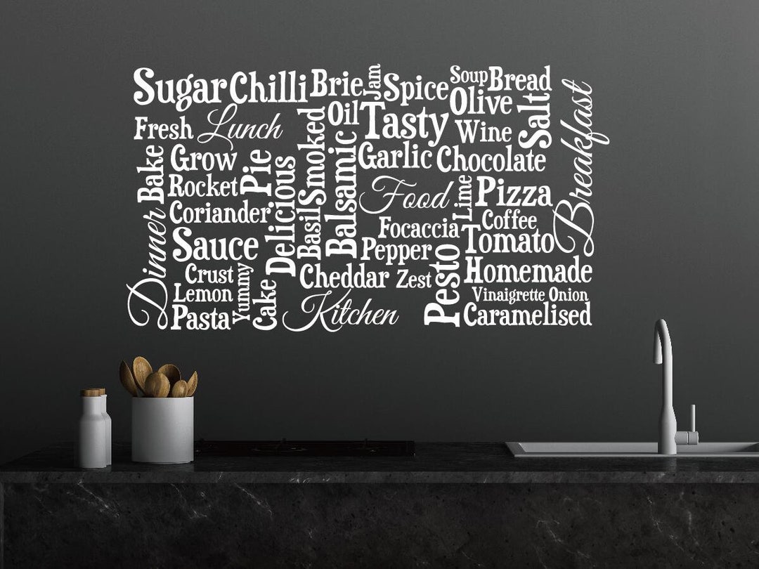 Kitchen Quotes Wall Decal,kitchen Wall Decals,large Wall Decal for